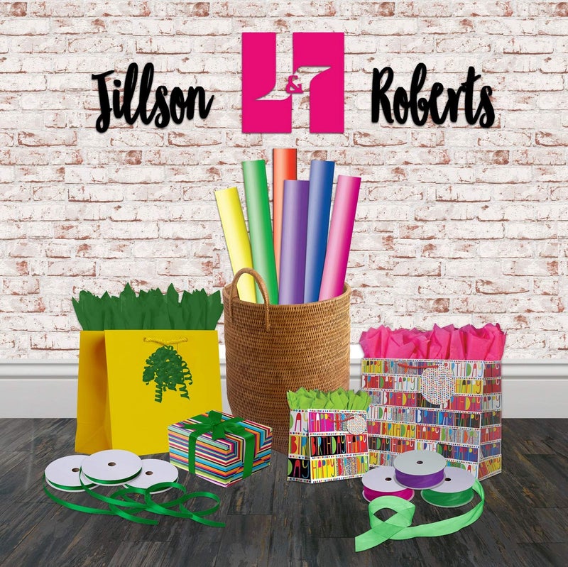 Jillson Roberts 6 Roll-Count All-Occasion Solid Color Gift Wrap Available in 10 Different Assortments, Crayon Box - Image 2